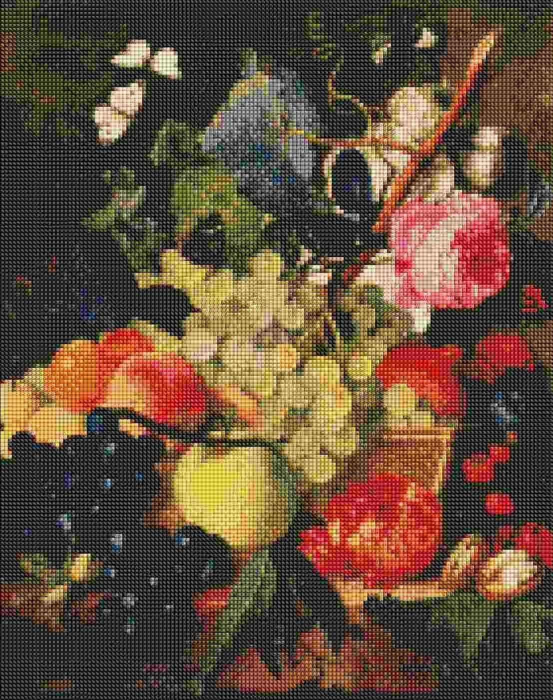 Norimpex Diamentowa mozaika - Kosz owoców 40x50cm