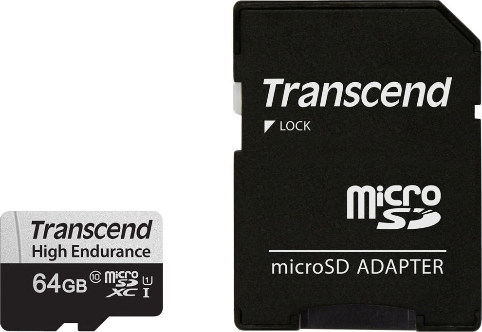Karta Transcend 350V MicroSDXC 64 GB Class 10 UHS-I/U1 (TS64GUSD350V)