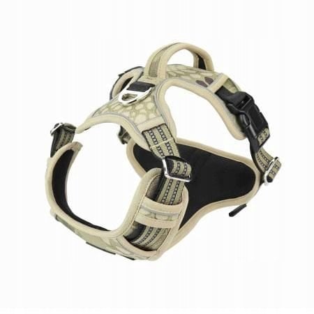 Szelki, dla psa, zielone moro, materiał Oxford, M, ob.szyi 39-55cm/ob.klatki 40-72cm