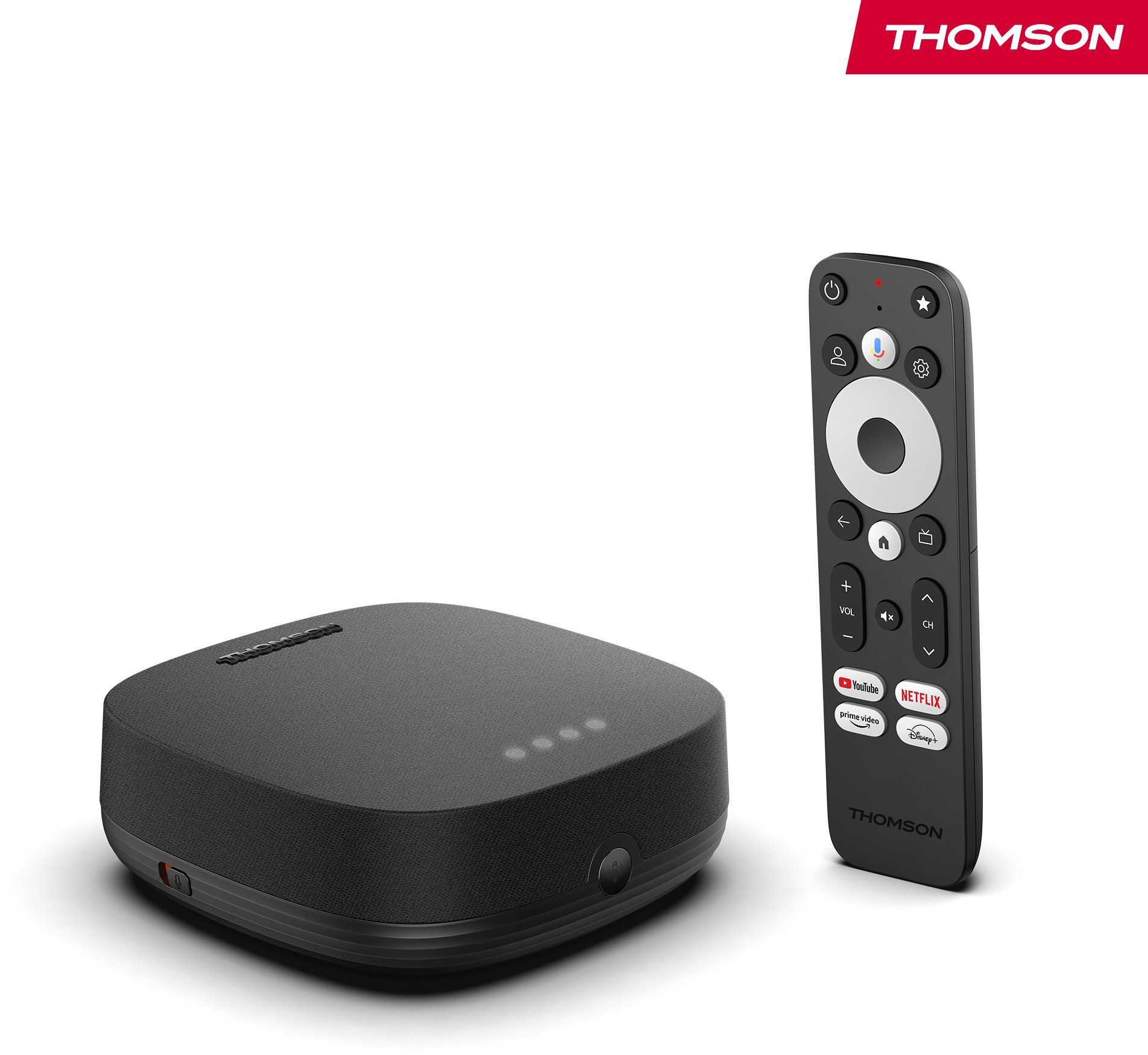 Odtwarzacz multimedialny Thomson BOX PLUS 270G zestaw Smart TV Szary 4K Ultra HD 32 GB Wi-Fi Przewodowa sieć LAN