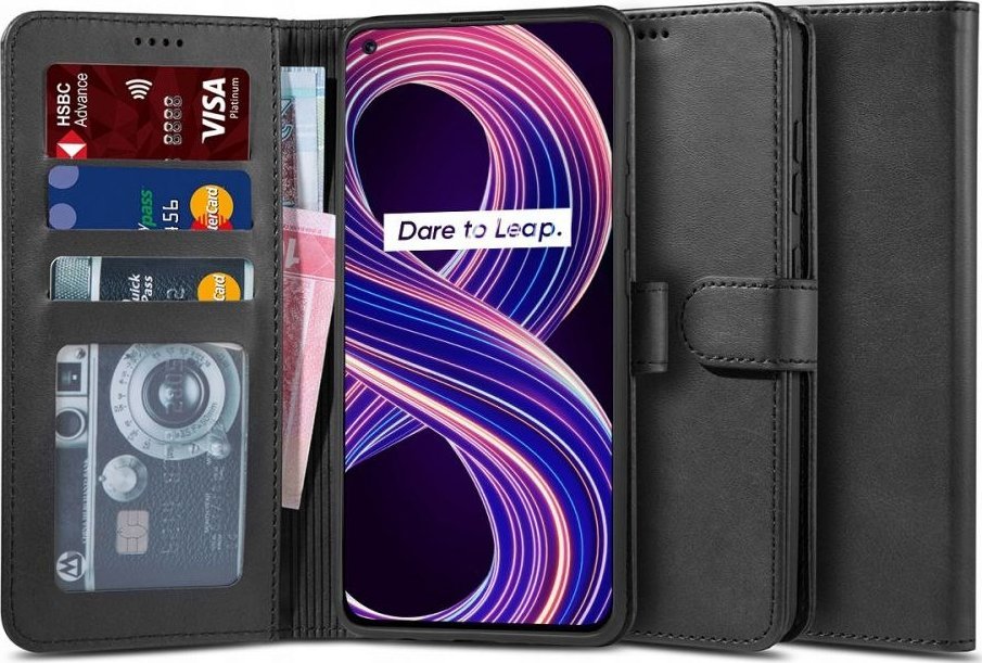 Tech-Protect Etui Wallet "2" do Realme 8 5G Black
