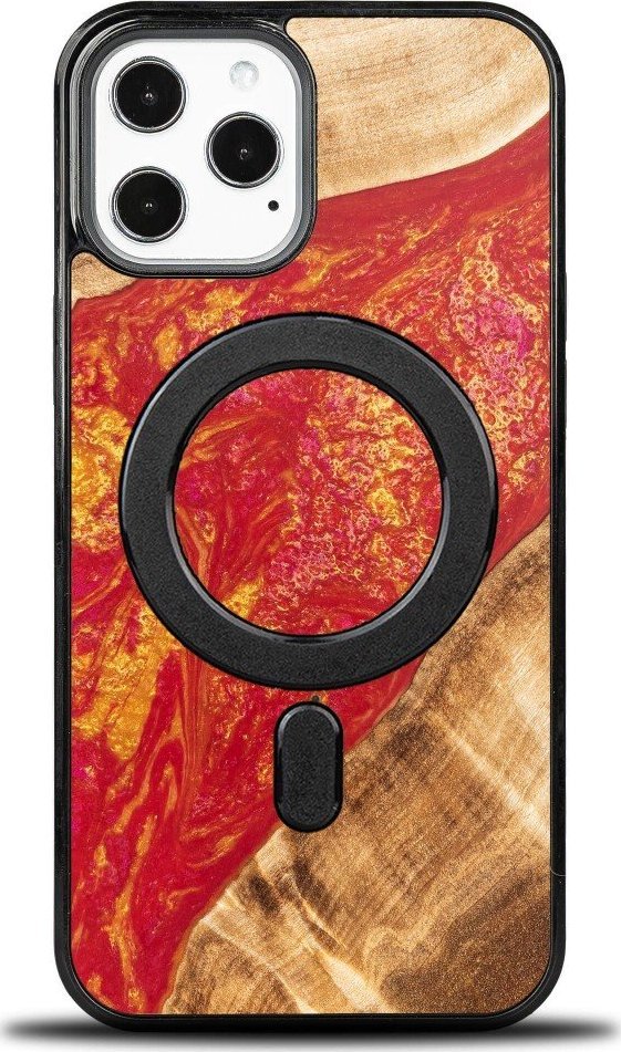 BeWood Etui Bewood Unique na iPhone 12 Pro Max - Neons - Paris z MagSafe