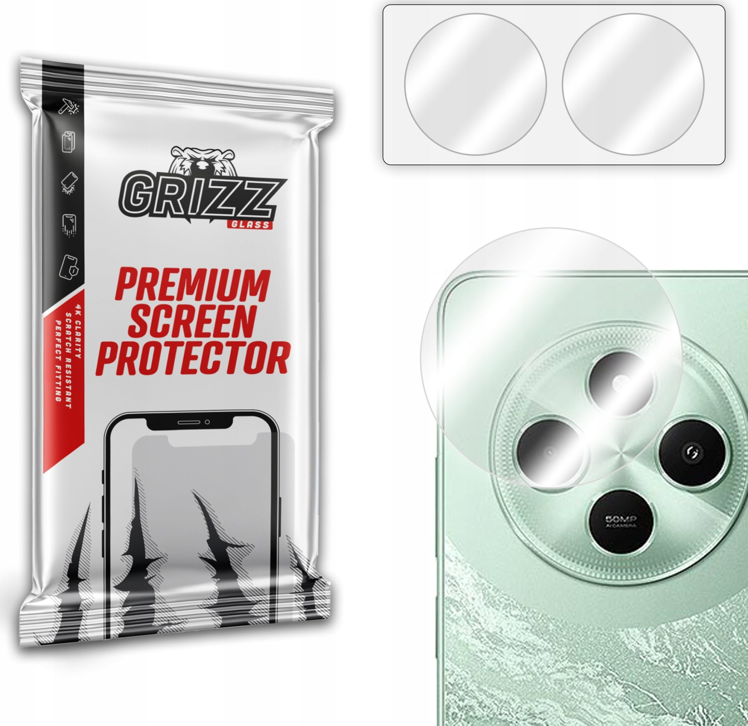 GrizzGlass Szkło na aparat GrizzGlass HybridGlass Camera do Xiaomi POCO C75