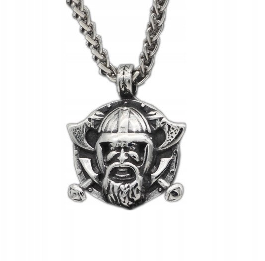 NASZYJNIK Wikingów NORDIC NORDYCKI TOPORY 458