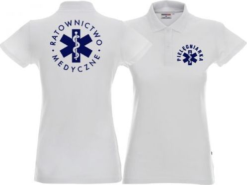 LPP - Promostars Koszulka Polo damska PIELĘGNIARKA biała