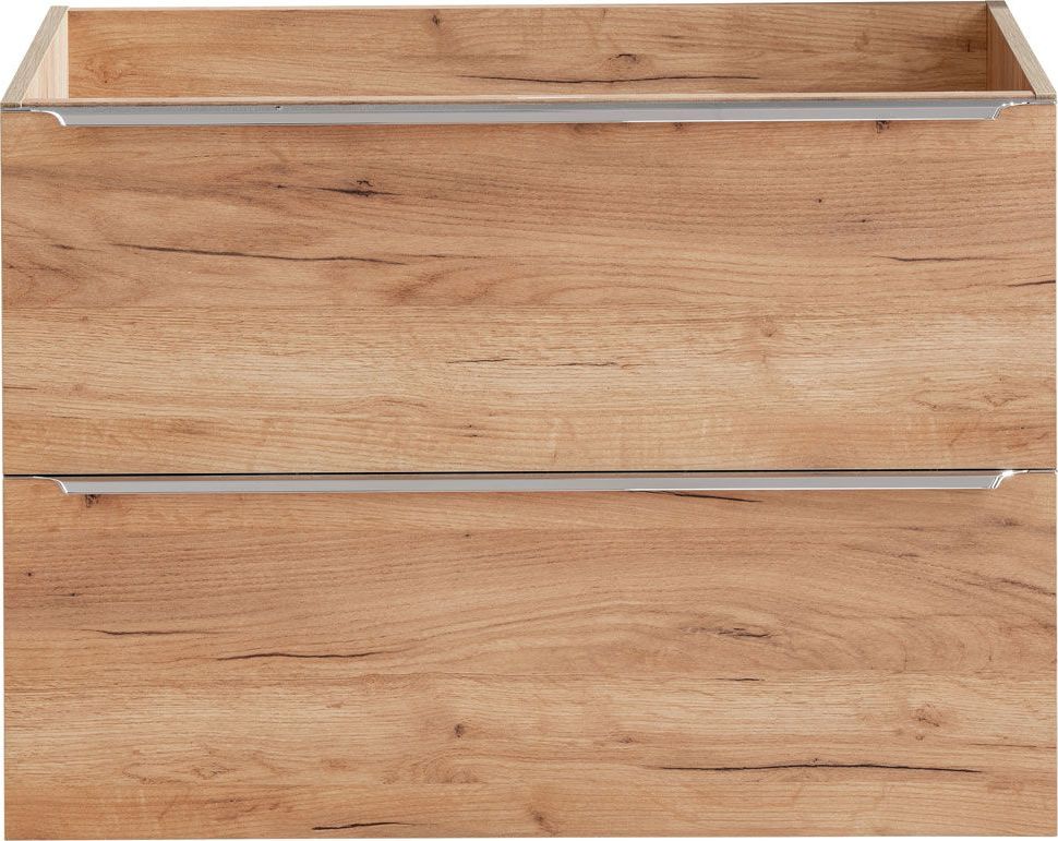 Elior Podwieszana szafka łazienkowa pod umywalkę - Malta 3X Dąb 80 cm