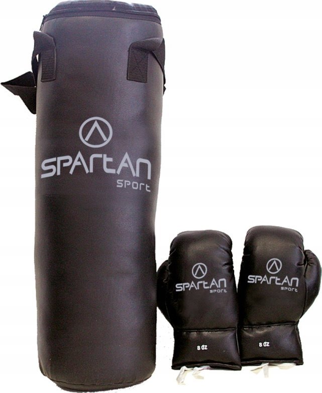 Spartan Zestaw Bokserski Rękawice Worek Treningowy do Boksowania Podwieszany 8 kg