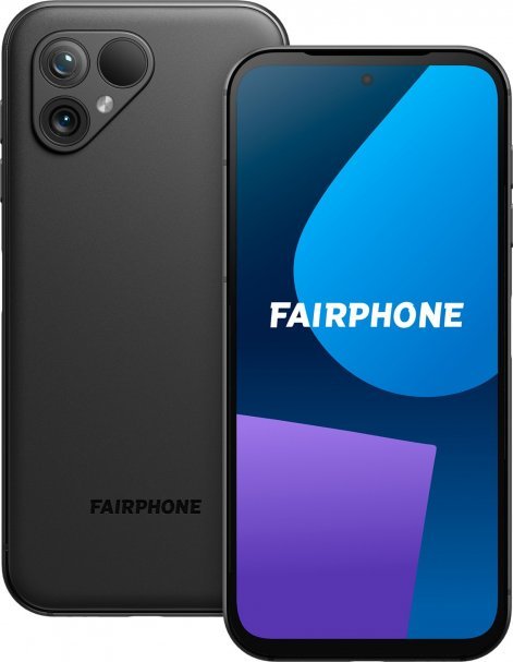 Smartfon Fairphone Fairphone 5 128GB - 6.46 - Mobile Phone (Matte Black, Android 13, Dual SIM, 6GB)