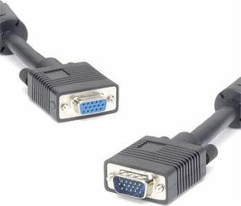 Kabel PremiumCord D-Sub (VGA) - D-Sub (VGA) 15m czarny (kpvc15)