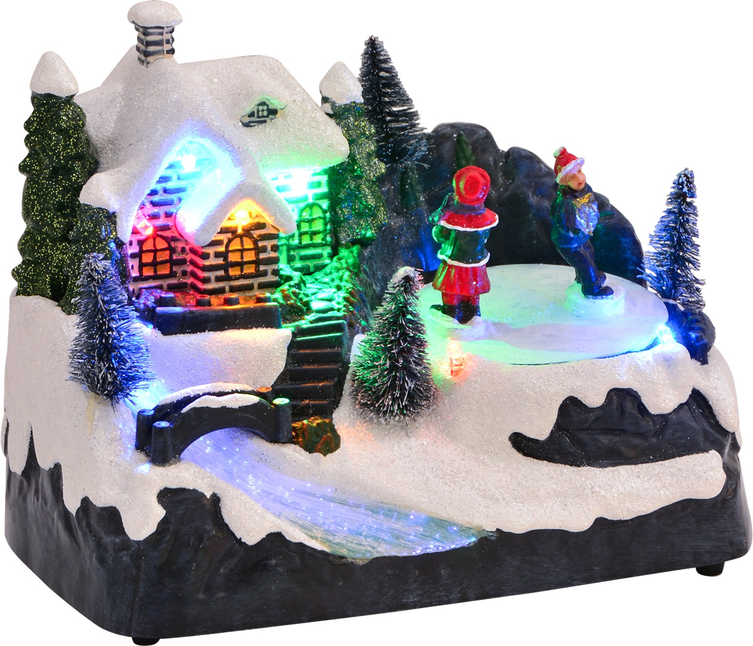 vidaXL Świąteczna Dekoracja na Stół Wielokolorowe 16 x 11,5 x 13 cm