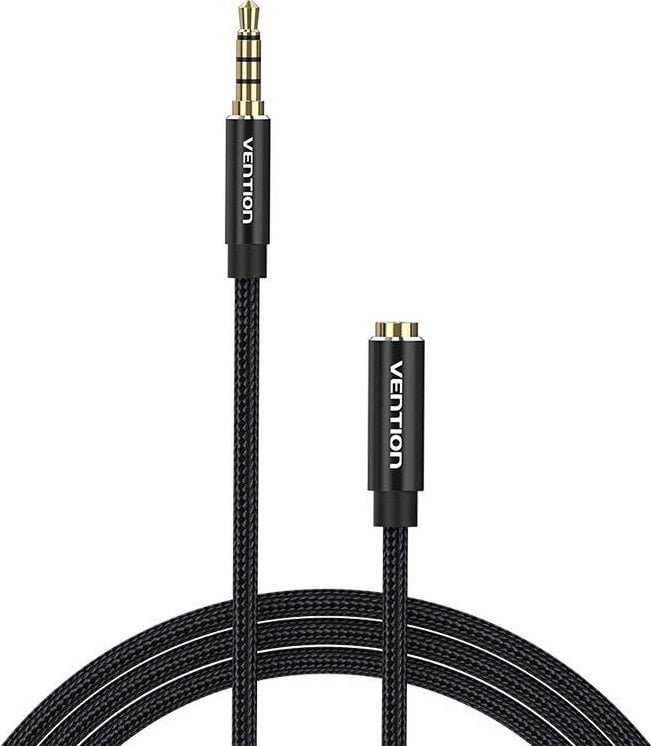 Kabel Vention Przedłużacz audio TRRS 3,5mm męski do 3,5mm żeński 3m Vention BHCBI czarny