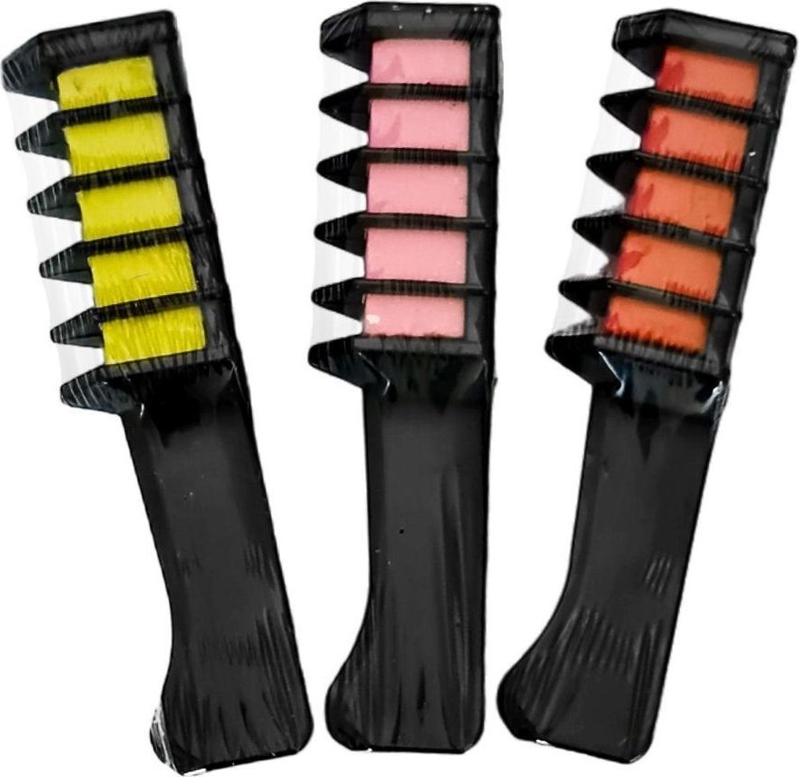 Kreda do włosów w grzebieniu