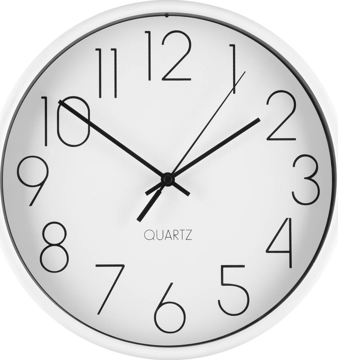 Prosty zegar ścienny, Ø 25 cm