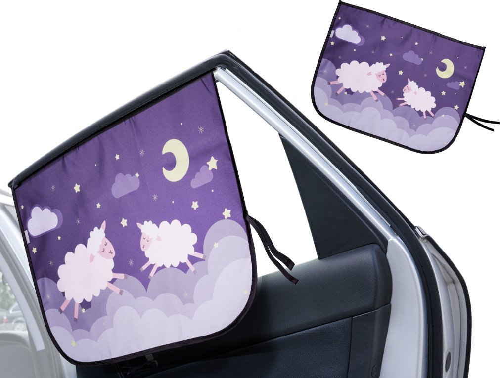 KIK Kurtyna magnetyczna osłona okna samochodu owca