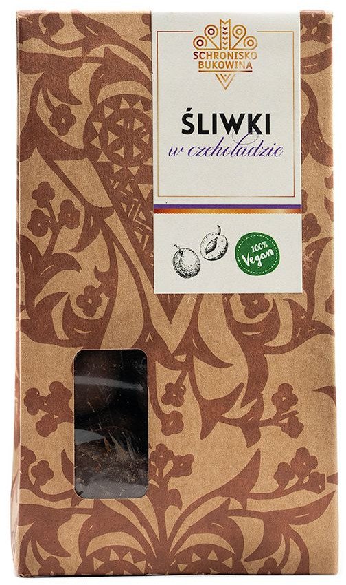 Śliwki w gorzkiej czekoladzie 100g - Schronisko Bukowina