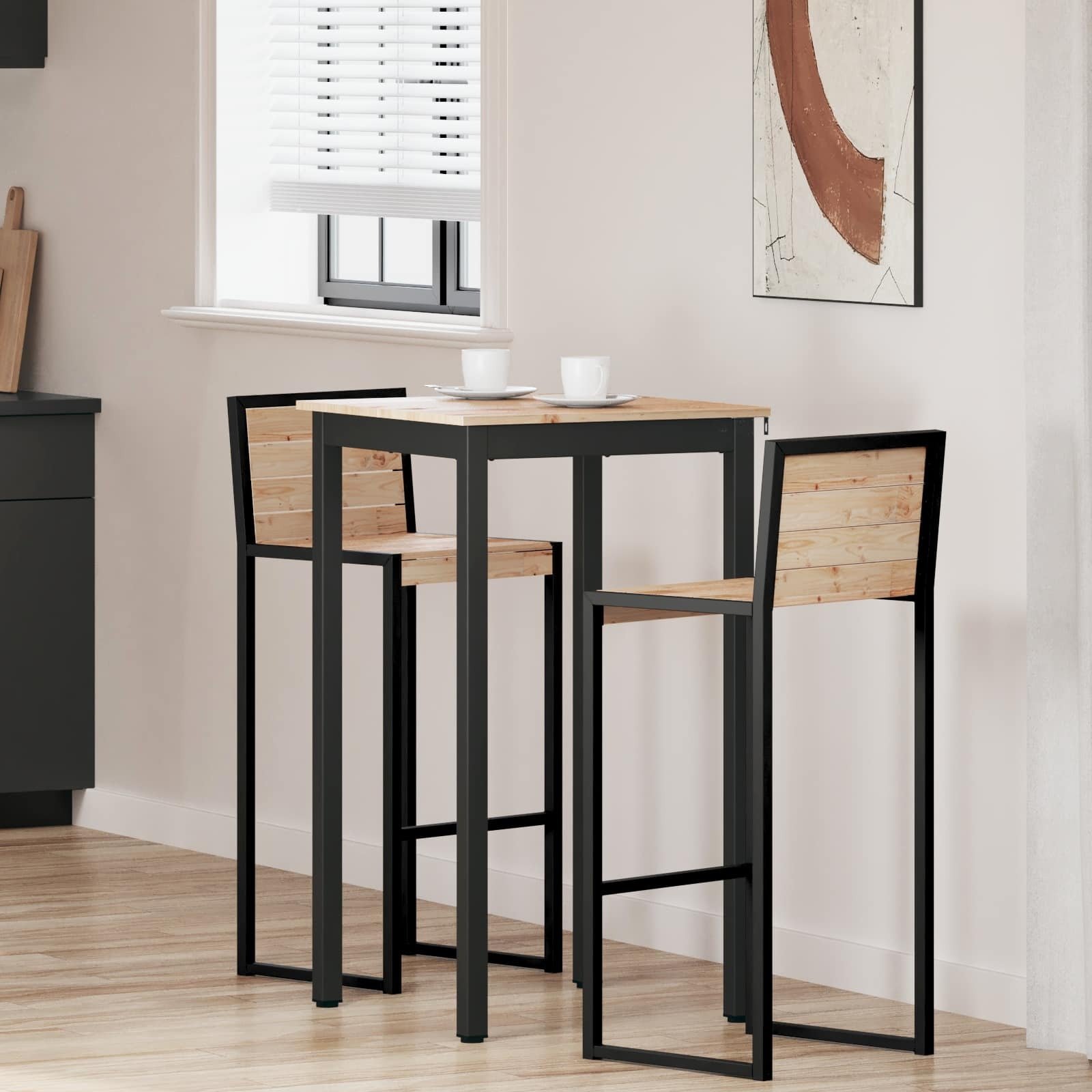 vidaXL Stół Naturalny 60 x 60 x 105 cm Lekkie sosnowe drewno