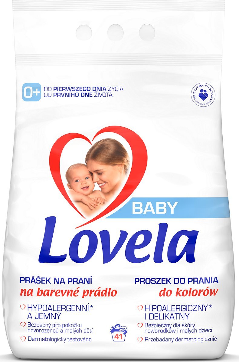 Lovela Proszek do prania kolorów Baby dla niemowląt 4,1 kg