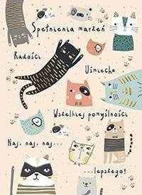 HENRY Karnet B6 Beżowe koty