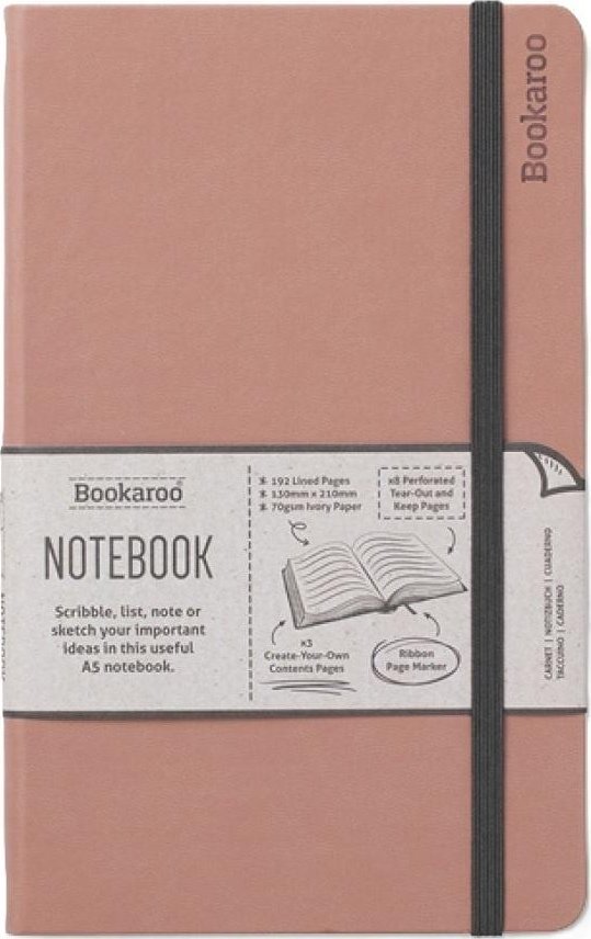 Bookaroo Notatnik Journal A5 - Pudrowy