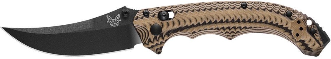 Benchmade MINI BEDLAM 865BK-01 BLACK-COYOTE-OD G10 PLAIN