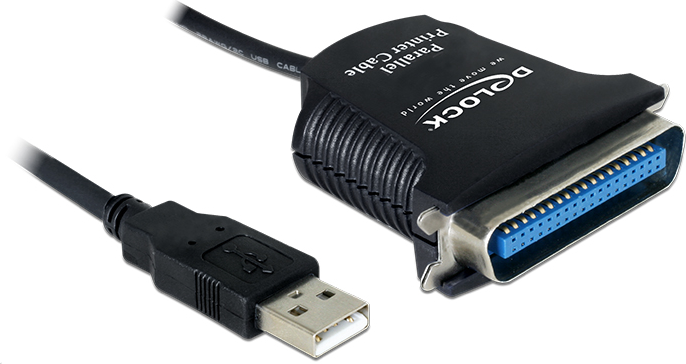 Kabel USB Delock USB-A - 0.8 m Czarny (82001)