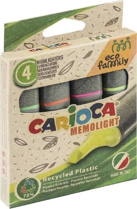 Carioca Zakreślacze EcoFamily* 4 kolory