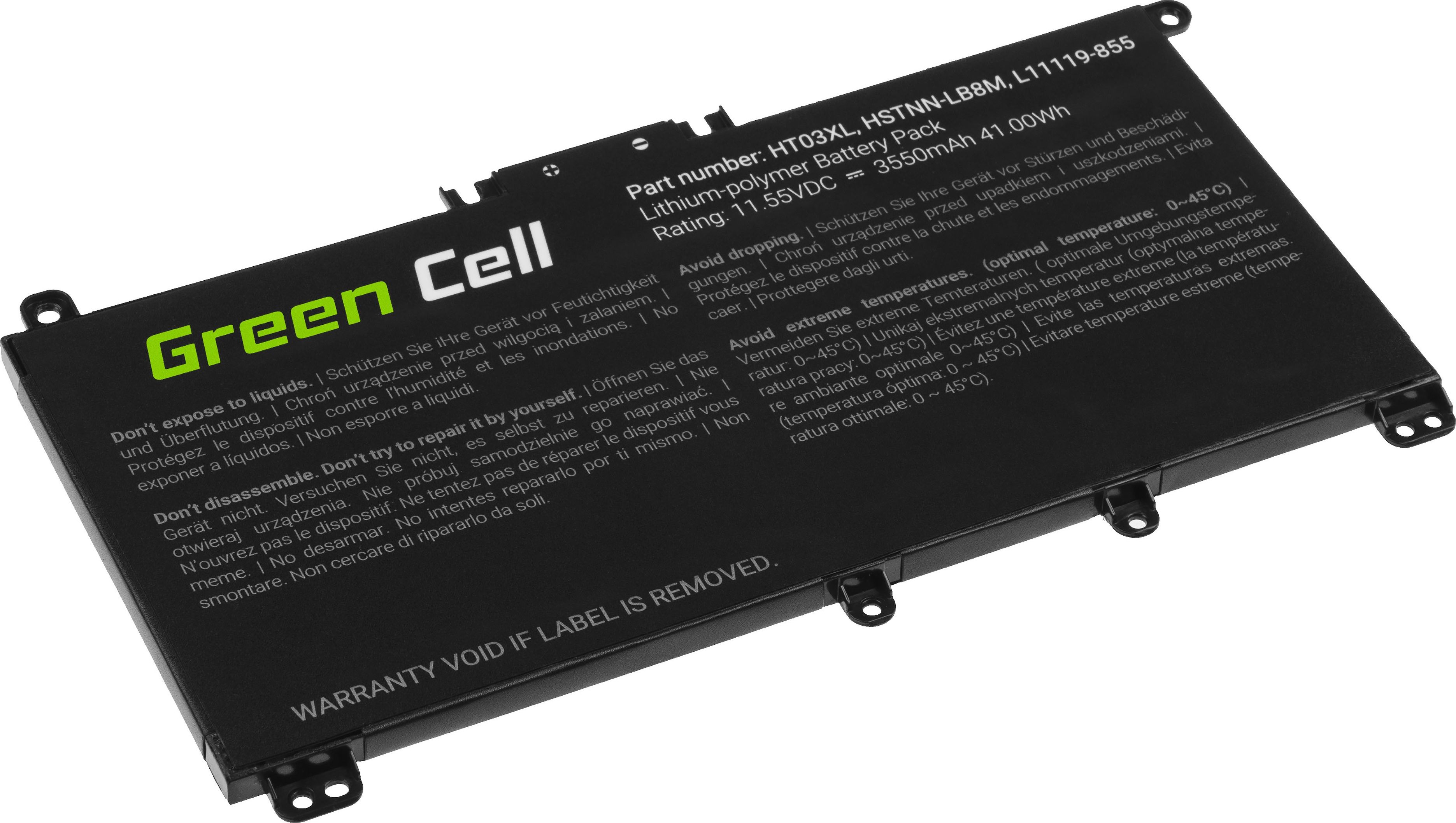 Bateria Green Cell HT03XL HP (HP163)