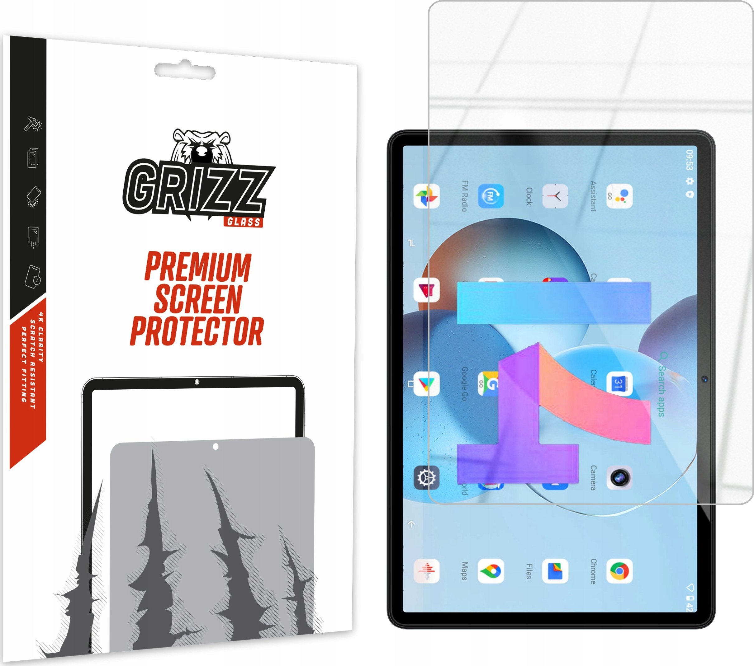 GrizzGlass Szkło hybrydowe GrizzGlass HybridGlass do Doogee T30E