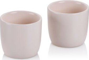 Kela Kieliszki do jajek, 2 szt., porcelana, śred. 5 x 4,5 cm, beżowe / Kela