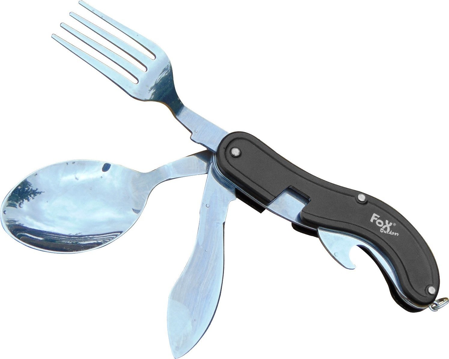 MFH NIEZBĘDNIK SKŁADANY 4w1 black FOX Outdoor