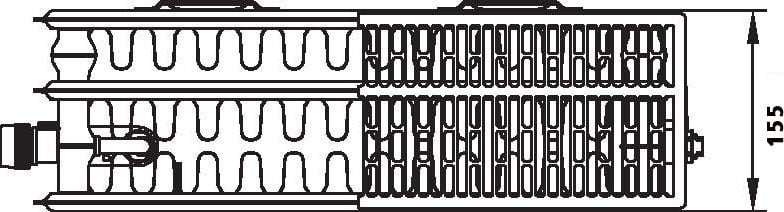 Grzejnik KERMI V 33/900/1200 lewy Z ZAWIESZENIAMI 2906WGrzejniki stalowe V33