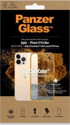 PanzerGlass ClearCase - etui ochronne do iPhone 13 Pro Max Tangerine