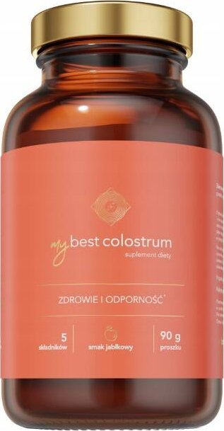 MybestPharm MyBest Colostrum suplement diety proszek 90g o smaku jabkowym