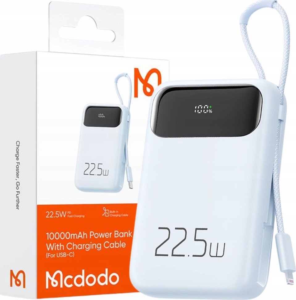 Powerbank Mcdodo Power Bank Mcdodo MC-3254 10000mAh, 22.5W, do Light (niebieski)