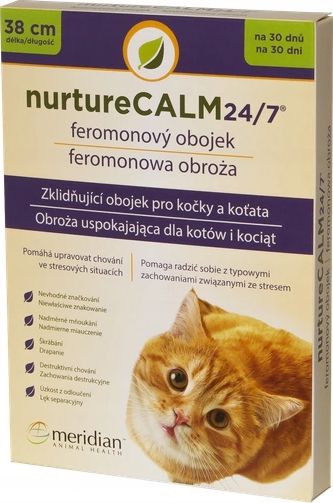 Meridian Obroża feromonowa uspokajająca dla kota NurtureCalm 24/7 Feline Pheromone Collar