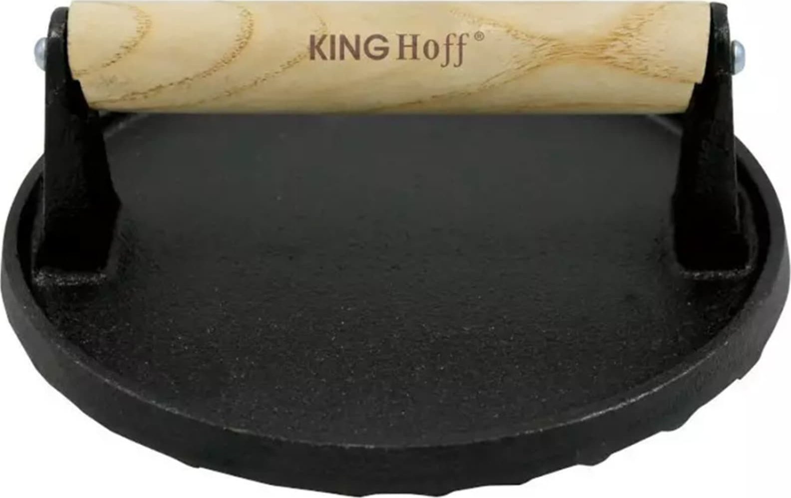 KingHoff PRASKA ŻELIWNA DO MIĘSA BURGERÓW 18 CM KINGHOFF KH-1759
