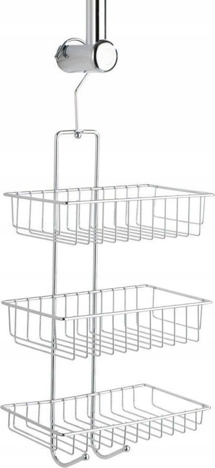 Galicja Półka łazienkowa pod prysznic NIVALA, 3 poziomy, WENKO