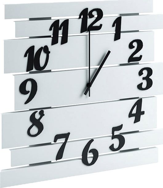 Elior Biały zegar ścienny - Samar