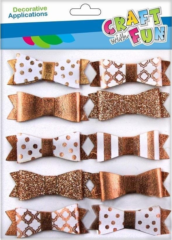 Craft with Fun CF OZDOBA DEK PAP SPRZYL KOKARD 10SZT BROK12/144