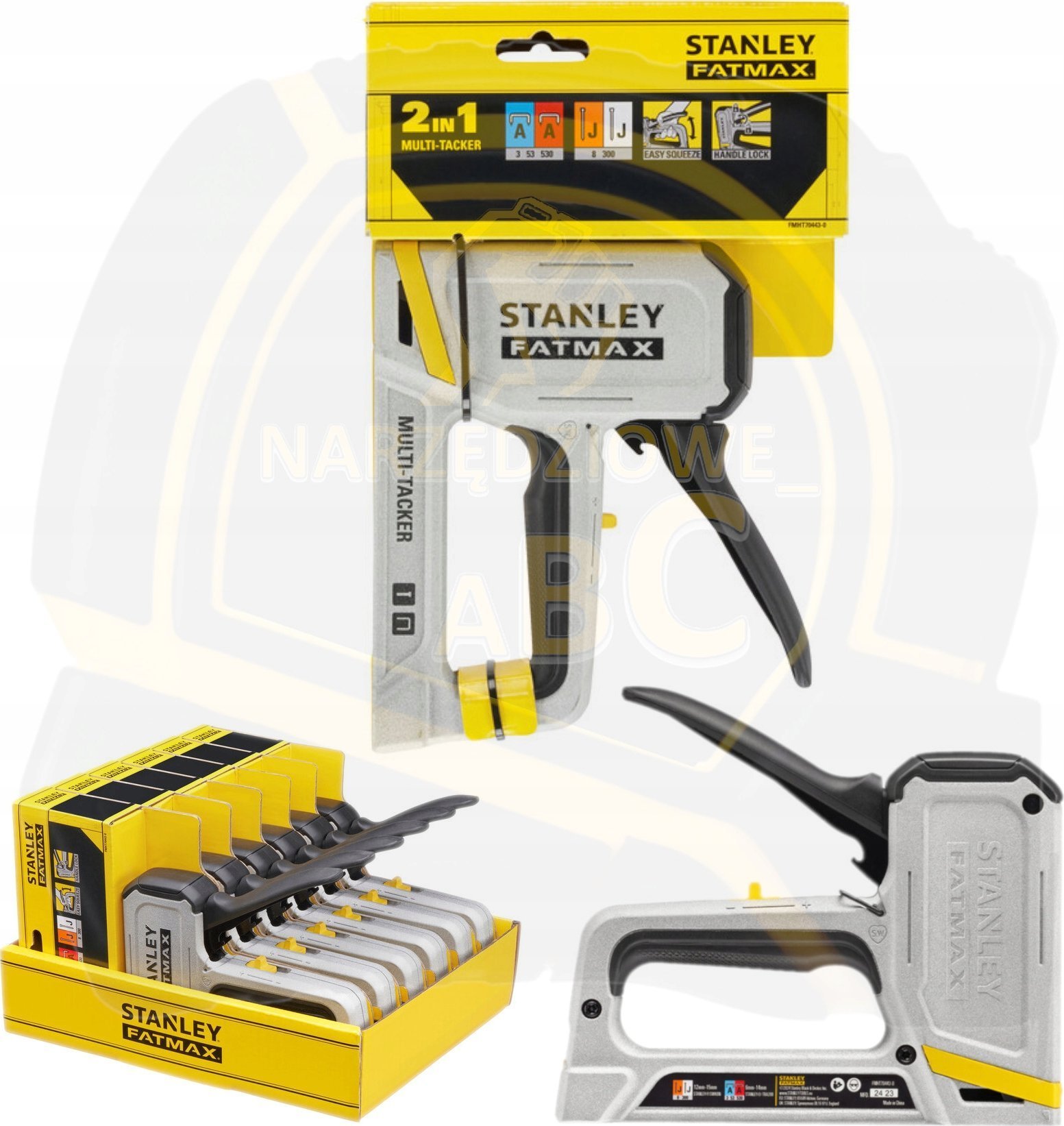 STANLEY ZSZYWACZ FATMAX AL LIGHT DUTY TYP A I GWOŹDZIE TYP J