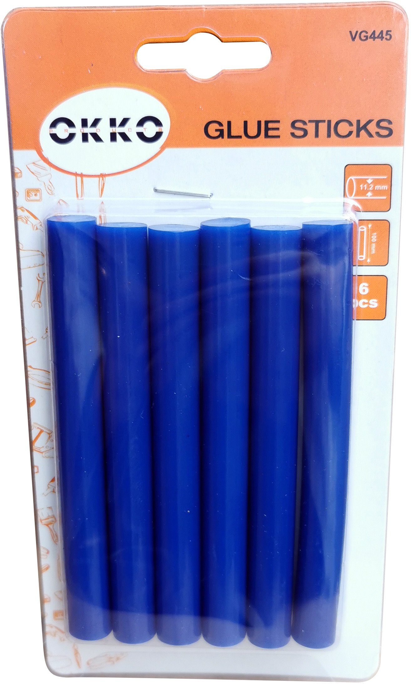 GLUE STICKS 6PCS SET.11.2X100MM.BLUE