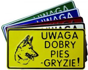 Dino Tabliczka Metalowa - Duża