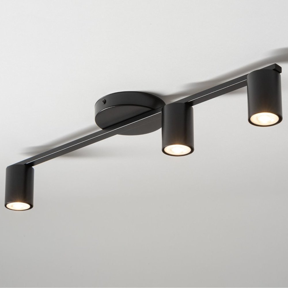 Lampa sufitowa Sigma Nowoczesne tuby do przedpokoju Sky czarna lampa metalowa