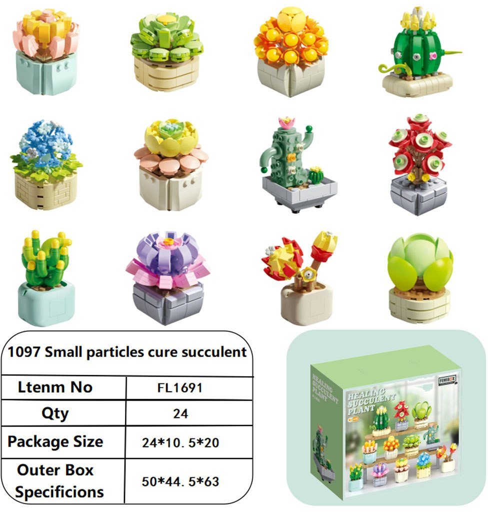 Zestaw Klocków Kwiaty 1097el. EDUKAMP