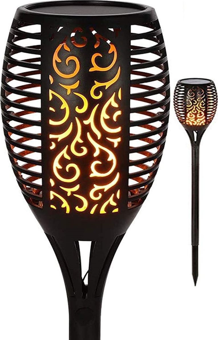 Saska Garden Pochodnia solarna EFEKT PŁOMIENIA 12x12x78cm 36 led BIG SASKA GARDEN