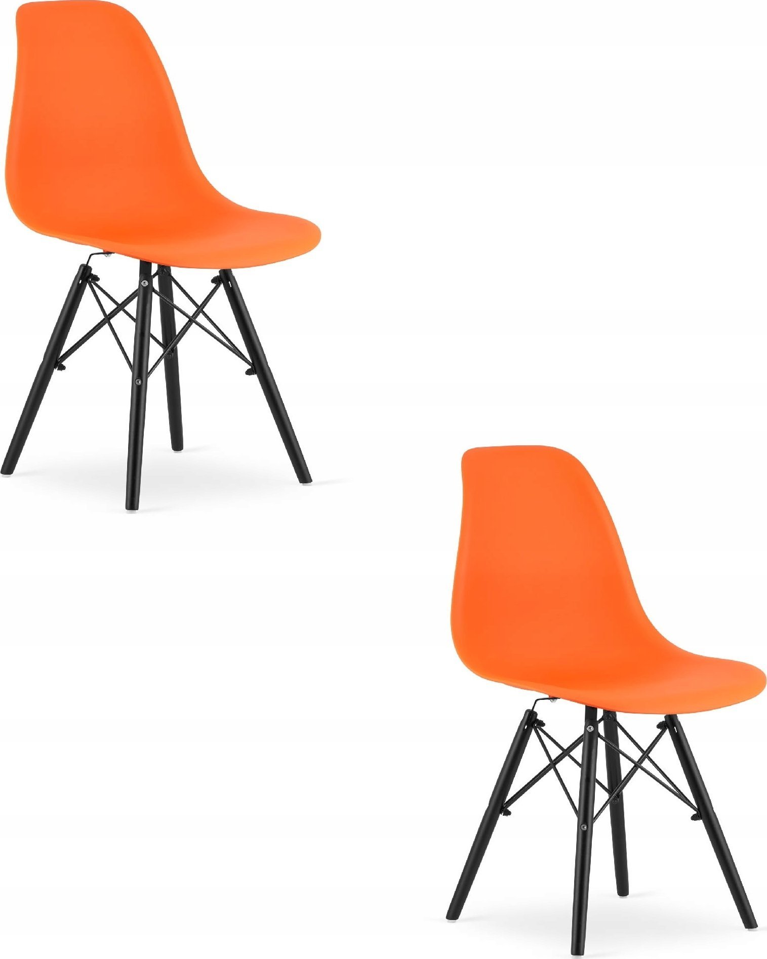 Leobert Krzesło OSAKA pomarańcz / nogi czarne x 2