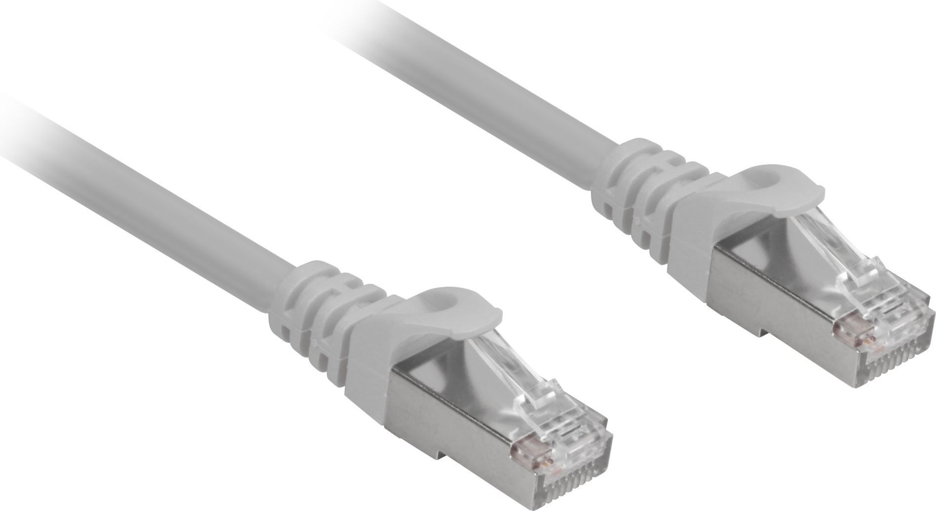 Sharkoon RJ-45/RJ-45 kat.6a S/FTP szary 0.5m
