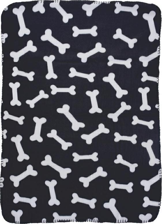 Pets Collection Koc dla psa czarny 100x70 cm