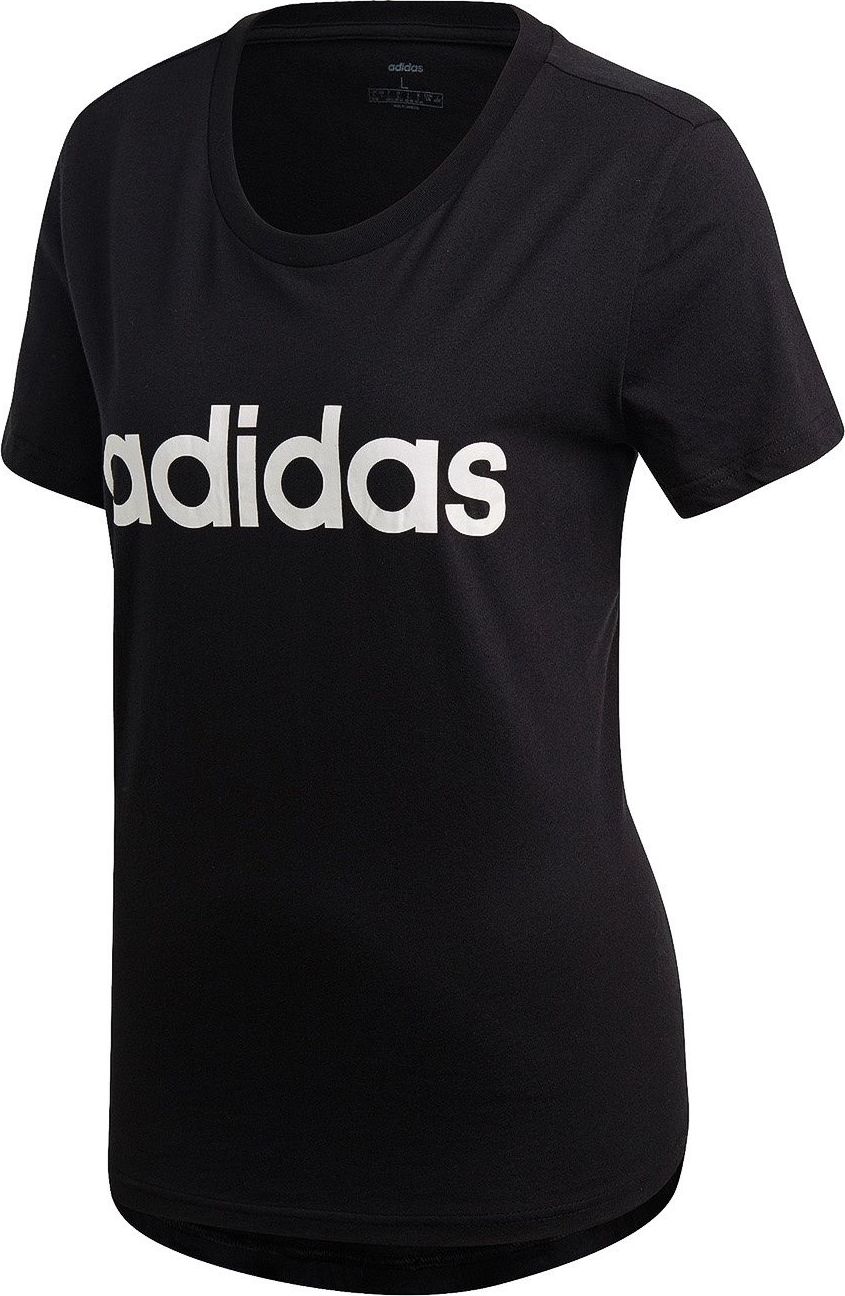 Adidas Koszulka damska Essentials Linear Slim Tee czarna r. XS (DP2361)