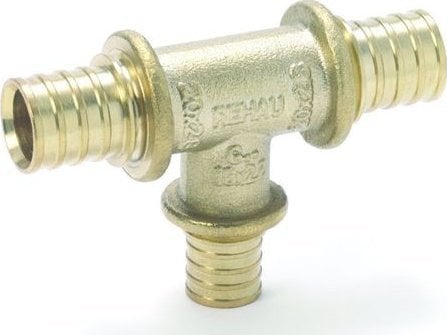 Rehau Trójnik, odgałęzienie zredukowane 50 - 40 - 50 RAUTITAN LX mosiądz